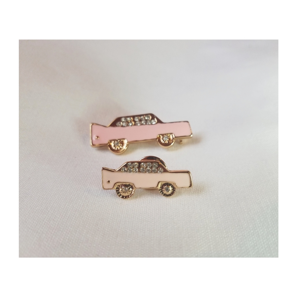 Cute Pins/brooch - Cars with crystal studs - women